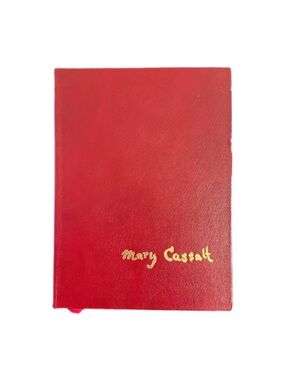 Vtg Easton Press Mary Cassatt Jay Roudebush 1982 Red Leather Coffee Table Book